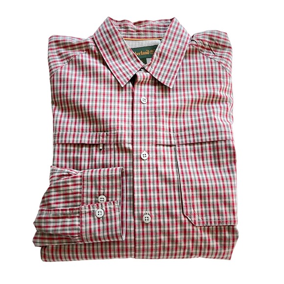 Timberland vented outdoor fishing athleisure button front men’s shirt - Picture 4 of 8